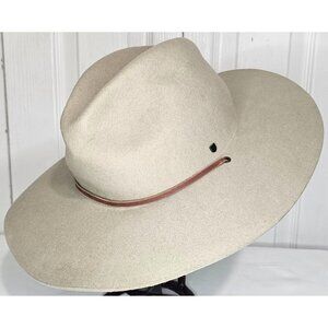 Brixton Wesley Wool Felt Fedora Hat Wide Brim Western Cowboy Rancher Boho